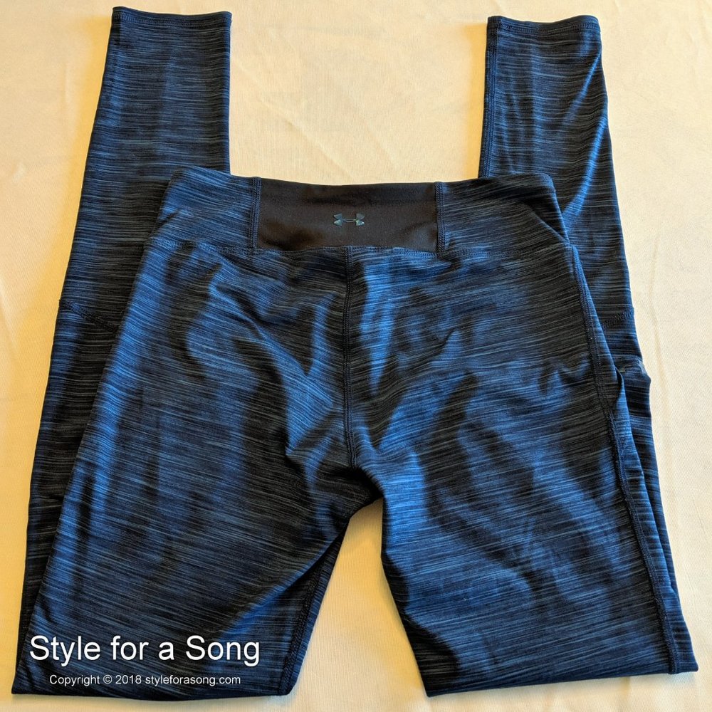 Under Armour Navy Black Spacedye Leggings XS